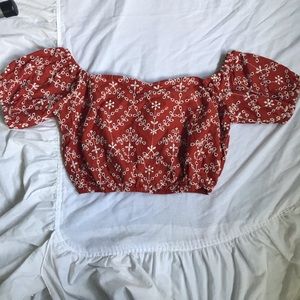 GORGEOUS rust colored crop top